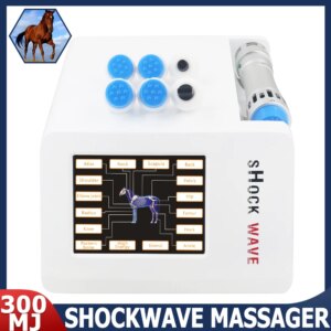 Shockwave Therapy Machine Relief Scar Tissue Pain Joint And Muscle Injury 300MJ Shockwave Professional Massager For Animals 2025