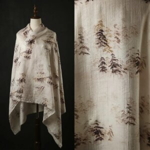 Dark Jacquard Artistic Retro Texture Fabric Cheongsam Hanfu Horse-Face Skirt New Chinese Fabric