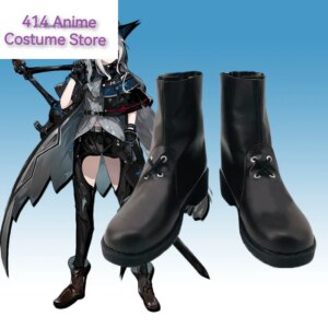Anime Game Arknights Skadi Cosplay Shoes Men Woman Skadi Halloween Party Shoes