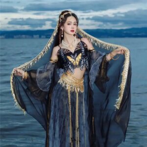 Dunhuang Style Women’s Han Chinese Clothing Hani Exotic Western Xishuangbanna Dai Costume Hanfu Super Fairy Ancient Suit