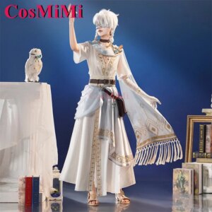 CosMiMi Game Identity V Eli Clark/Seer Cosplay Costume White Gorgeous Elegant Combat Uniforms Carnival Party Role Play Clothing