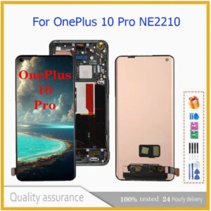 AMOLED 6.7”For OnePlus 10 Pro For 1+10Pro NE2210 NE2211 NE2213 NE2215 LCD Display Touch Screen Digitizer Assembly Replacement