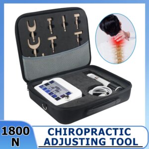 1800N Electric Chiropractic Adjusting Tools 10 Probes Chiropractic Correction Massager Spinal Relax Professional Body Massager