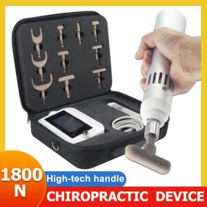 1800N Electric Chiropractic Adjusting Tool Gun Adjustment Cervical Spine Tool Physical Therapy Spinal Correction Body Massager