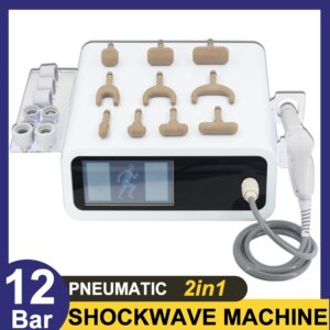 Shockwave Therapy Machine 20 Probes Extracorporeal 12Bar Pneumatic Shock Waves Tennis Elbow ED Pain Relief Body Massager