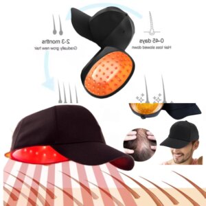 Infrared Light Therapy Cap for Hair Restoration Hair Thinning Cap Comb, Relieves Migraines, Prevents Hair Loss