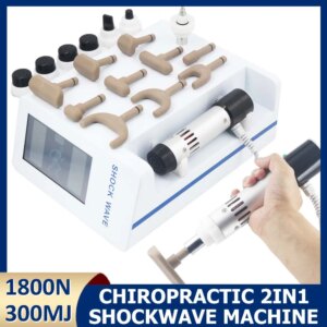 2IN1 Shockwave Therapy Machine With 17 Probes ED Treatment Pain Relieve 300MJ Shock Wave Physiotherapy Chiropractic Tools