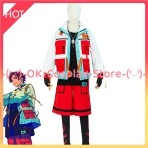 [Custom Made] Game Paradox Live Sugasano Allen Cosplay Costumes Fancy Party Uniforms Hip Hop Rapper Suit Halloween Outfits