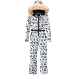 Designed ski suits are waterproof, windproof and warm, women’s high-end winter outdoor ski suits