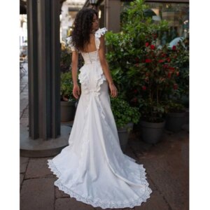 New Arrival White Women Prom Dresses Spaghetti Strap Sweetheart Floor Length Trumpet Sweet Pretty Slimming Female Party Gowns