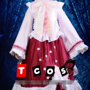 [Customized]Anime! Touhou Project Houraisan Kaguya Fantasy Sakura Dress Uniform Cosplay Costume Halloween Party Outfit For Women