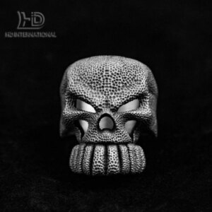 Skull Rings For Men – Gothic Jewelry – Unisex Rings – Sterling Silver Skull Rings For Women Men – Punk Rings