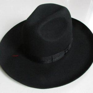 Top hat with large brim felt 10CM