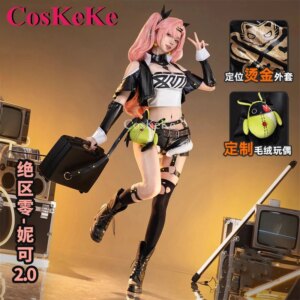 CosKeKe Nicole Demara Cosplay Game Zenless Zone Zero Costume Sweet Gorgeous Battle Uniforms Halloween Party Role Play Clothing