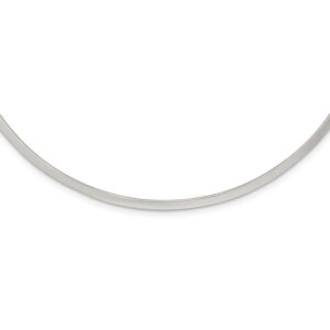 Sterling Silver Polished 3mm Neck Collar