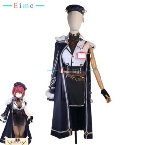 Houshou Marine Cosplay Costume Vtuber Cosplay Dress Party Suit With Hat Halloween Carnival Uniforms Anime Clothing Custom Made