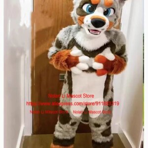 High Quality Husky Dog Fox Wolf Mascot Costume Cartoon Set Role-Playing Walking Party Advertising Game Carnival Adult Gift 1358