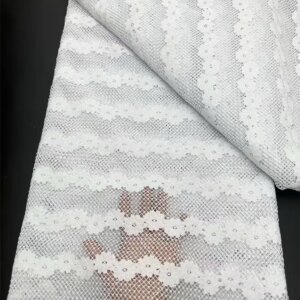 White Guipure Cord Lace Fabric 2025 High Quality African Lace Fabric with Sequin for Elegant Women Dresses Materials 5Yar Q449-1