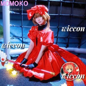 Anime Illustrated Version Card Captor Sakura Cosplay Costume Sakura Illustrated Dress Hallween Costumes Female