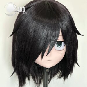 (AL53)Customize Character Crossdressing Female/Girl Resin Full/Half Head With Lock Anime Cosplay Japanese Animego Kigurumi Mask