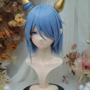 Customize Character Female/Girl Resin Kig Full Head With Lock Anime Cosplay Japanese Anime Kigurumi Mask