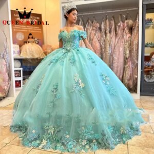 Off Shoulder Quinceanera Dresses Appliques Sequined  2024 Backless vestidos de 15 quinceañera Ball Gowns Custom Y65X