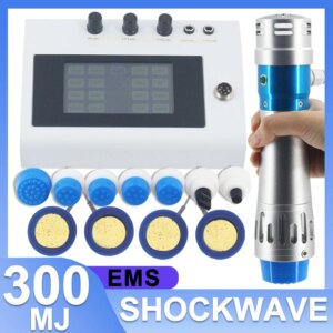 Shockwave Therapy Machine Electric Muscle Stimulation ED Treatment Physiotherapy 300mj Professional Shock Wave Device Body Mass
