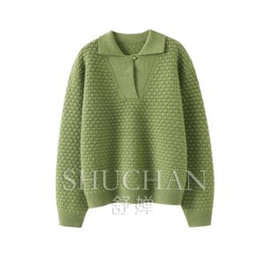 Retro Fashion New Thickened 100% Pure Cashmere Pullover Women’s Sweater Loose Autumn and Winter Top