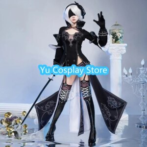 Yu-Cosplay 2B Cosplay Costume Women Sexy Lingeries Fancy Party Suit Halloween Carnival Uniforms Anime Clothing Custom Made