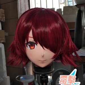 (X-KM209)Quality Handmade Female/Girl Resin Japanese Cartoon Character Animego Cosplay Kigurumi Mask Crossdresser