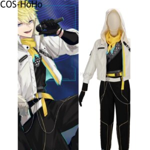COS-HoHo Vtuber NIJISANJI Sonny Brisko Game Suit Cool Handsome Uniform Cosplay Costume Halloween Carnival Party Role Play Outfit