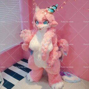 Customized Furry Suit Cute Fursuit Whole Body Handmade Cartoon Animal Suit Wearable Cosplay Costume Furry Suit