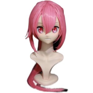 (NFD046)Customize Full Head With Lock Sweet Female/Girl Japanese Animego Character Kig Cosplay Kigurumi Mask Crossdress Doll