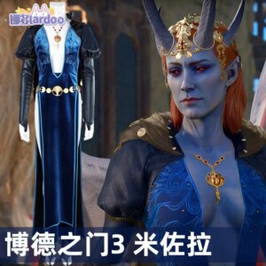 Baldur’s Gate 3 Mizora Cosplay Fantasia Costume Disguise Adult Women Dress BG3 Role Play Outfit Female Halloween Carnival Suit
