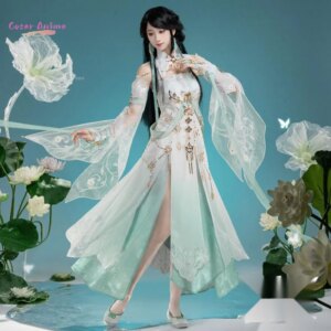 【Coser】Game Ni Shui Han Jiu Ling Cosplay Costume Uniform Halloween Party for Women Men Carnival Props