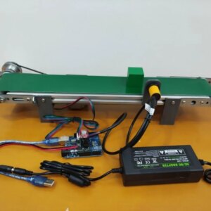 10*55cm Electric Conveyor Belt with Infrared Sensor 42 Step Motor Elevator for Arduino Robot DIY Kit for Python Open Source Code