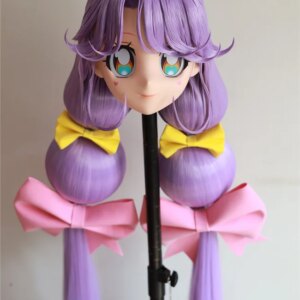 Kigurumi cool village coral Kigurumi mask full headband lock cosplay headshell props costume anime game