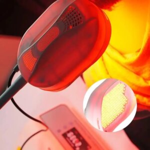 HLKGO LED Light Therapy Mask, Improve Blackheads Acne Scars, Moisturize & Calm Skin, with Detailed User Manual