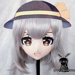 (KM296)Quality Handmade Female Resin Cosplay Japanese Role Play Komeiji Koishi Kigurumi Mask Crossdresser Doll Transgender Mask