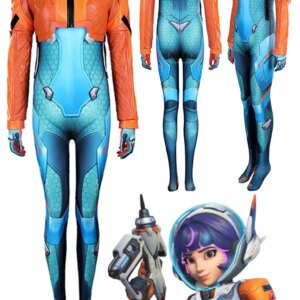 Juno Cosplay Costume Game OW 2 Leather Coat Jumpsuit Outfit Full Set Woman Girls Halloween Party Uniform Carnival Role Play Suit