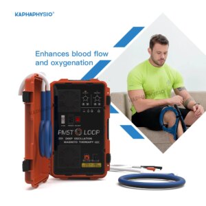 PMST Loop Portable PEMF Therapy Device in Suitcase Design for Pain Relief and Muscle Recovery Physiotherapy Equipment