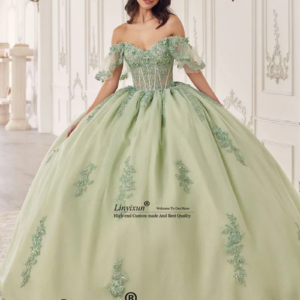 Princess Shiny Pink Quinceanera Dress Ball Gown 3D Flowers Applique Beading Crystals Corset Sweet 16 Vestidos De XV 15 Anos