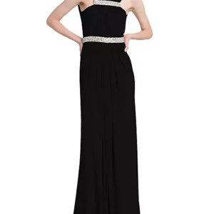 Sparkly Crystal-Embellished Sleeveless Gown Elegant Long Dress Celebrate Evening Wedding Prom Gown Dress فساتين حفلة موسيقية