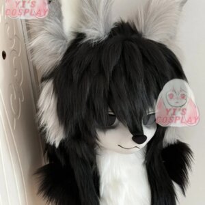 Yis cosplay Custom Furry head Kigurumi Head Cosplay Kemono Fursuit Handmade Headsets Beast Customized Fursuit Kemono Head