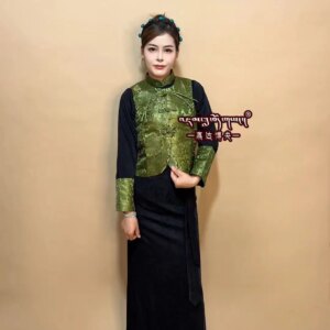 Two-Piece Suit Tibet Tibetan Clothing New Coat Assorted Colors Retro Ethnic Guozhuo Costumes