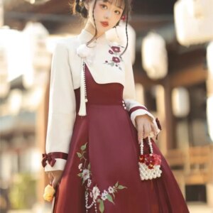 Hanfu women daily Chinese style new dress coat