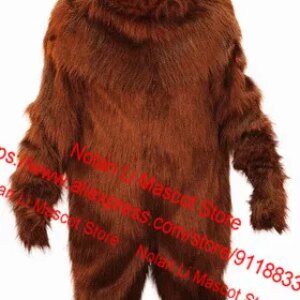 Hot Sale Adult Material Helmet Brown Bear Mascot Costume Cosplay Movie Props Performance Walking Cartoon Character Activity 422