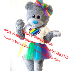 Hot Sale Teddy Bear Mascot Costume Cartoon Anime Wedding Amulet Carnival Doll Cosplay Game Party Event 1275