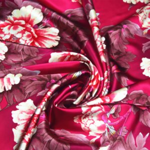 High Quality Real Silk Satin Cloth Dress Cheongsam Women’s Fabric