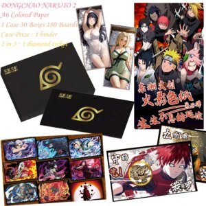 DONGCHAO Naruto 2 A6 Acrylic Colored Paper Naruto Card Rare BP Card MR Card Anime Character Collection Card Childrens Anime Card